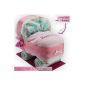 Diaper Cake / diaper car pink for girls - with embroidered bibs / The perfect gift for the birth or baptism (Baby Product)