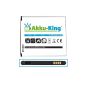 Akku-King Battery for Samsung Galaxy S4, i9500, i9505 LTE - Li-Ion replaces EB-B600, B600BE, B600BU - 2800mAh (Electronics)