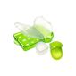 Smash 609,708 lunch box, storage box with 2-chamber system, 2 separate food container, 1:22 L, green / white (household goods)