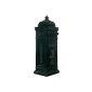 Antique English Stand letterbox stainless aluminum, height: 102.5 cm, Color: Green (Misc.)