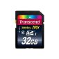 Transcend Extreme Speed ​​SDHC 32GB Class 10 memory card (up to 20MB / s Read) (Personal Computers)