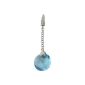 Women's Pendants - Silver 925/1000 - 2.80Gr - Oxides of Zirconium Bleus - 90308 (Jewelry)
