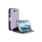 Samsung Galaxy S3 i9300 MOBILE DELUXE LEATHER Case Cover, COVERT Retailverpackung (LILA) (Wireless Phone Accessory)