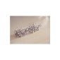 Womdee (TM) Modern elegance fine net yarn Lace Rhine stone Strass crystal hair band for wedding-White Womdee Accessorie necklace (Personal Care)