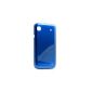 System-S battery cover in blue for Samsung Galaxy S i9000 (Electronics)