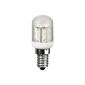LED refrigerator lamp 1.2 W, E14, replaces 10 W, waterproof, warm white, A + (Electronics)