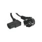 Black cord angled sector 3 m (Electronics)