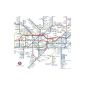 New Update (recast) * London subway route map shower curtain (Shower Curtain)