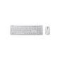 Asus W3000 Set Cordless Desktop keyboard (German layout, QWERTY) and optical mouse (1,000 dpi, 3 keys) white (accessory)