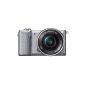 Sony Alpha system camera 5000 (Full HD, 20 megapixels, Exmor APS-C HD CMOS sensor, 7.6 cm (3 inch) swivel display) silver incl. SEL-P1650 lens (Electronics)