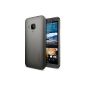 Spigen ® Cover HTC One M9 Case THIN FIT [precisely] - Case for HTC One M9, premium non-slip surface - dark gray [Gunmetal - SGP11381] (Wireless Phone Accessory)