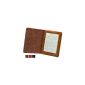 The original Gecko Covers Kobo Aura Case Leather Bag Cover Case Case Kobo Aura 6-inch display Leather Case - In practical book style and Magentverschluss and automatic wake / standby - function / sleep mode in the color brown / brown (Accessories)