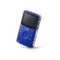 JVC GC-FM1 Camcorder Memory Picsio Pocket HD Flash / SD / SDHC 8 Mpix Steel Blue (Electronics)