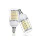 IDACA 2 x Led Bulb E14 96 * 5050SMD 15W 220V 550LM Warm White Light LED Spotlight