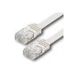 1aTTack CAT6 2x RJ45 network patch cable 20m flat white (accessory)