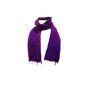 Fair Trade Hand Brushed Purple Yak wool scarf (Textiles)