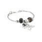 Fossil Ladies Bracelet Charms & Beads 19 cm stainless steel (jewelry)