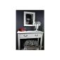 Dressing table with stool and mirror dresser dresser Secretary Black White SP