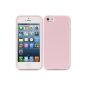 PrimaCase - Opaque TPU Silicone Case for Apple iPhone 5 / 5s - Light Pink (Electronics)