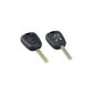 CLE plip remote shell to drive Peugeot 207 SW 307 407 107 307 308 2 BUTTONS fob box (Electronics)