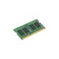 Kingston KVR13S9S6 / 2 memory 2GB (1333MHz, CL9 204-pin) DDR3 SODIMM (Personal Computers)