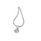 Vaquetas Ladies Necklace 925 Sterling Silver Cubic Zirconia 1 colorless 45 cm ZI C3992S (jewelry)