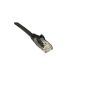 BLACK CAT6 network cable 2m - Premium Quality (100% copper wire) - RJ45 - Ethernet - Patch - LAN - 10/100/1000 - Gigabit (Electronics)