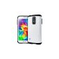 Spigen Slim Armor Case for Samsung Galaxy S5 White (Wireless Phone Accessory)