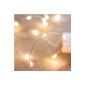 Garland Light Cells 20 LED Warm White Copper Cable 1m For Christmas Wedding Feasts (Kitchen)