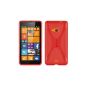 Cadorabo ®!  X TPU Silicone Case for Nokia Lumia 535 in red (Electronics)