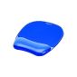 Fellowes Gel Crystal Wrist Rest Mouse Pad blue transparent blue (personal computer)