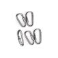 Anself 5pcs carabiner with screw aluminum alloy (Miscellaneous)