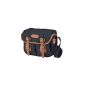 Billingham Hadley canvas camera bag (small, black leather with edges) Black / Brown (Accessories)