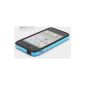 G4GADGET® Iphone 4S / 4 Silicon Bumper Blue / Black (Electronics)