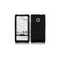 Silicone Case Cover Skin And LCD Screen Protector for LG GT540 Optimus / Black (Wireless Phone Accessory)