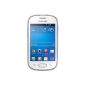 Samsung Galaxy Fame Lite Smartphone (8.9 cm (3.5 inch) TFT display, 850 MHz single core, 512MB RAM, 3.2 megapixel camera, 4GB internal memory, USB 2.0, Android 4.1) pearl-white (Electronics)