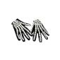 Gloves with latex skeleton bones for adults (toys)