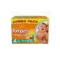 Pampers Simply Dry Diapers Size 4 Maxi 7-18 kg Format Jumbopack - 148 (74X2) (Health and Beauty)