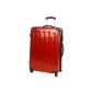 Suitcase suitcase trolley Boardcase Bordcase Hard red hand luggage (luggage)