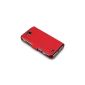 Samsung Ativ S i8750 MOBILE DELUXE LEATHER Case Cover, COVERT Retailverpackung (RED) (Wireless Phone Accessory)