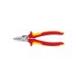 Knipex Crimping pliers for ferrules insulated with multi-component grips, VDE-tested 180 mm, 97 78 180 (tool)