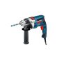 Bosch Professional GSB 16 RE Impact Drill + keyless chuck 13 mm + 210 mm + depth stop auxiliary handle + Case (750 W) (tool)