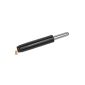 Gas spring column, office chair gas spring, with shock absorbing system, length 230 mm, stroke range about 288-418 mm, stroke 130 mm, color black