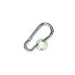 carabiner key chain with a lock