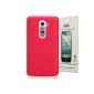Dolextech high qulity Supercase cover / shell / pouch / protective cover case skin back for LG G2 smartphone D802 100% Nillkin case cover (For LG G2, bright red) (accessory)