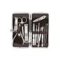 7 colors available - Travel set and manicure and pedicure tools Nail 12 (Black) (Others)