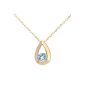 PP01715Y / BT - Female Necklace - Yellow Gold Gr 9 cts 0.8 - Topaz (Jewelry)