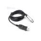 3M Microphone USB MIC Link Cable USB Male to XLR Female Cable Adapter (Electronics)
