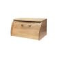T & G Scimitar breadbox from natural Hevea wood (household goods)