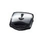 Severin SA 2962 Multi-sandwich toaster, brushed stainless steel-black / sandwich, grill and Brussels waffle plates (household goods)